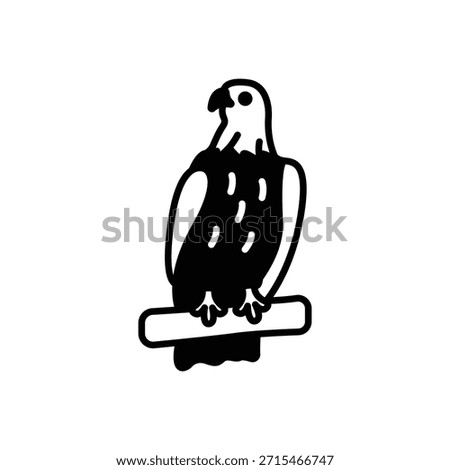 Eagle Bird of Prey Fill Icon: Freedom and Power