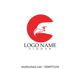 eagle bird sign abstract template icons app

