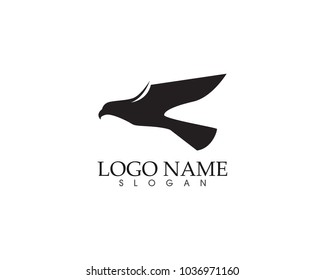 eagle bird sign abstract template icons app
