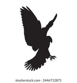 Eagle bird silhouette vector stock illustrator design