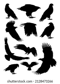 Eagle bird silhouettes. Good use for any design you want.