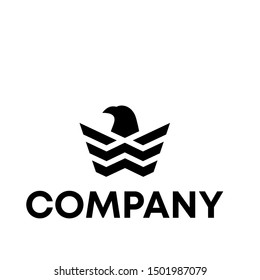 EAGLE BIRD VECTOR ANIMAL ICON TEMPLATE