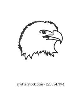 eagle bird vector icon wildlife
