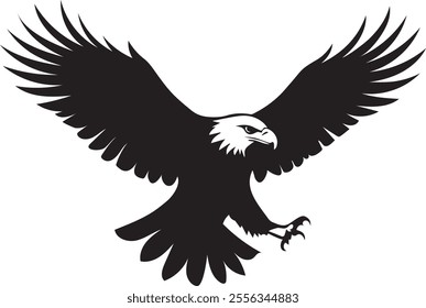 Eagle Bird vector style art silhouette design 