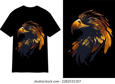 Eagle Bird Vector T-shirt design and Eagle Bird illustration File