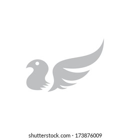 eagle bird with wing art sign
