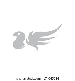 eagle bird with wing art sign