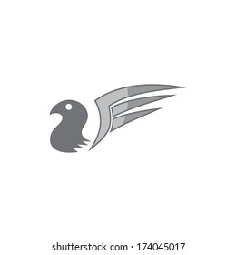 eagle bird with wing art sign