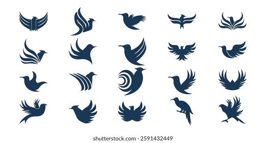Eagle Bird Wing Logo Illustration