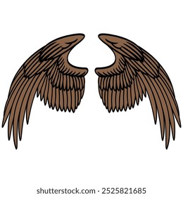 Eagle Bird Wings Illustration Vector