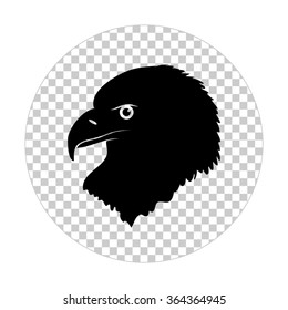 eagle  - black vector icon