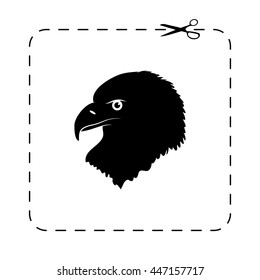 eagle  - black vector icon