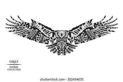 native american eagle clip art