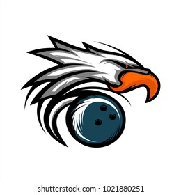 Eagle Bowling Ball Logo 