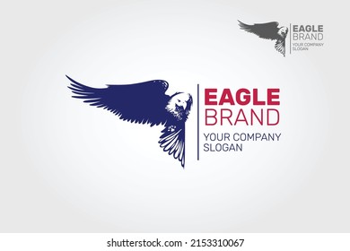 Eagle Brand Vector Logo Template. Excellent logo, simple and unique concept. This logo design for all creative business, law firm, political organization, or security firm.