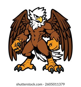 Eagle cartoon characters mascot design