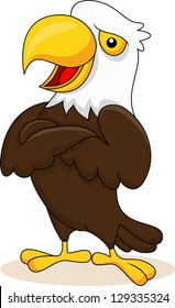 Eagle cartoon posing