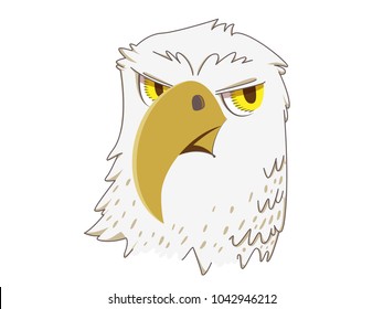 Eagle cartoon style.