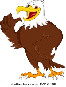 eagle cartoon thumb up