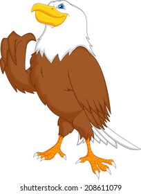 eagle cartoon thumbs up