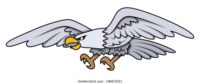 Eagle - Cartoon Vector Illustration