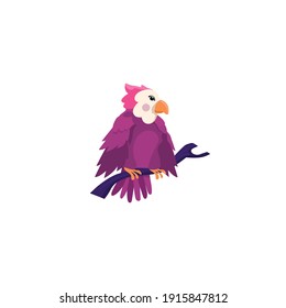 Eagle cartoon vector on a white background