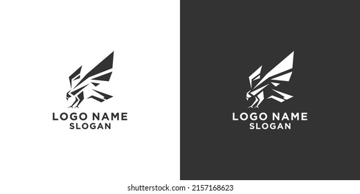 logo digital del vector de captura de águila