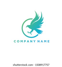 Eagle Circle Logo Animal Bird