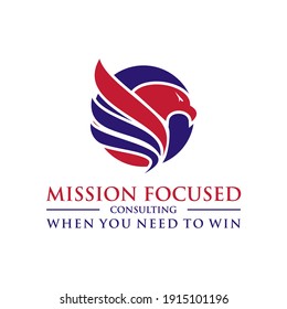 eagle circle logo design eps