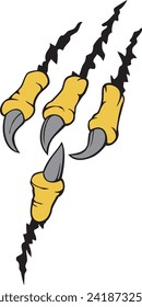 Eagle Claw Color. Vector Illustration.