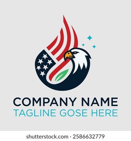 EAGLE CLEANING SERVISE LOGO. Eagle logo home cleaning.