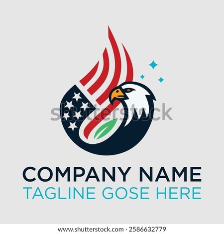 EAGLE CLEANING SERVISE LOGO. Eagle logo home cleaning.