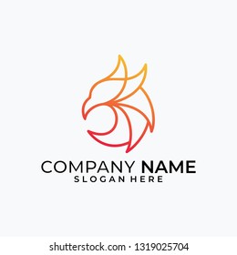Eagle color art illustration design vector template. Suitable for Creative Industry, Multimedia, entertainment, Educations, Shop, and any related business