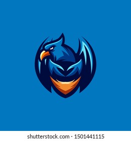 eagle color logo design vector 