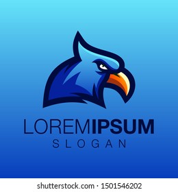 eagle color logo design vector 