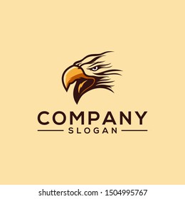 eagle color logo design vector 