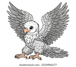 Eagle color on a white background