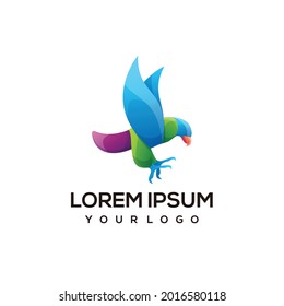 Eagle colorful logo illustration illustration vector
