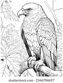 eagle coloring pages for adults