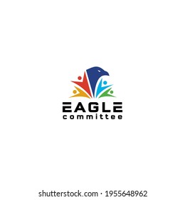 Eagle Commitee Logo Design Vector