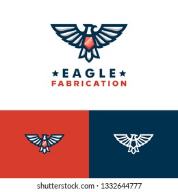 Eagle Concept illustration vector Design template. Suitable for Creative Industry, Multimedia, entertainment, Educations, Shop, and any related business