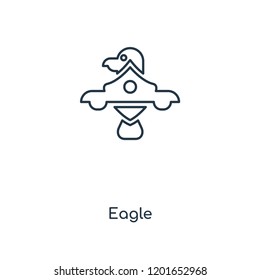 Eagle concept line icon. Linear Eagle concept outline symbol design. This simple element illustration can be used for web and mobile UI/UX.