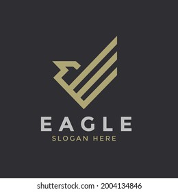 Eagle concept logo Abstract vector design