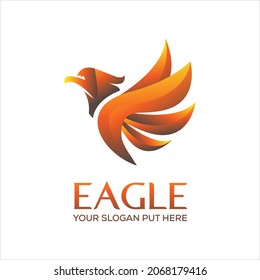 Eagle creative logo design template vector