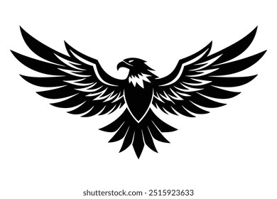 eagle creative logo silhouette, symbol, Illustration Unique Design with white background