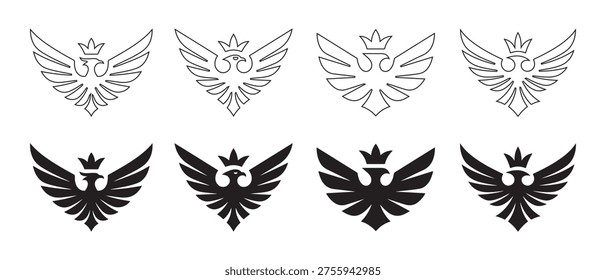 Iconos cresta águila 