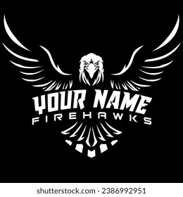 Eagle crest logo design vector file