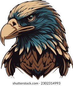 A Eagle Cute, vector, art, Animal