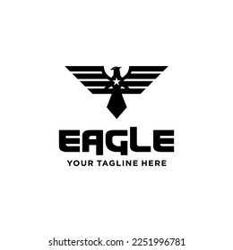 Eagle design logo - vector illustration, Eagle emblem design on a white background. suitable for you design need, logo, illustration, animation, etc 