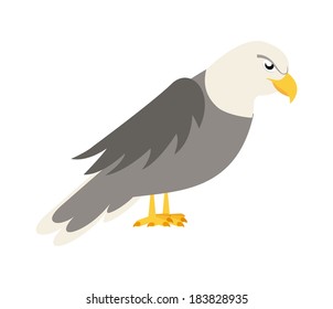eagle design over white background, vector illustration
